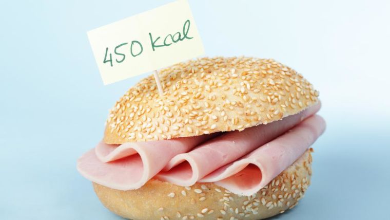 Ham roll with calorie label - 450cals