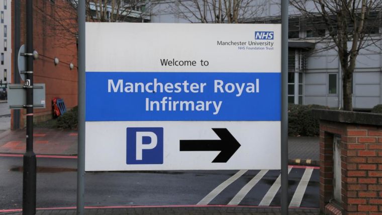 A sign for the car park at Manchester Royal Infirmary.