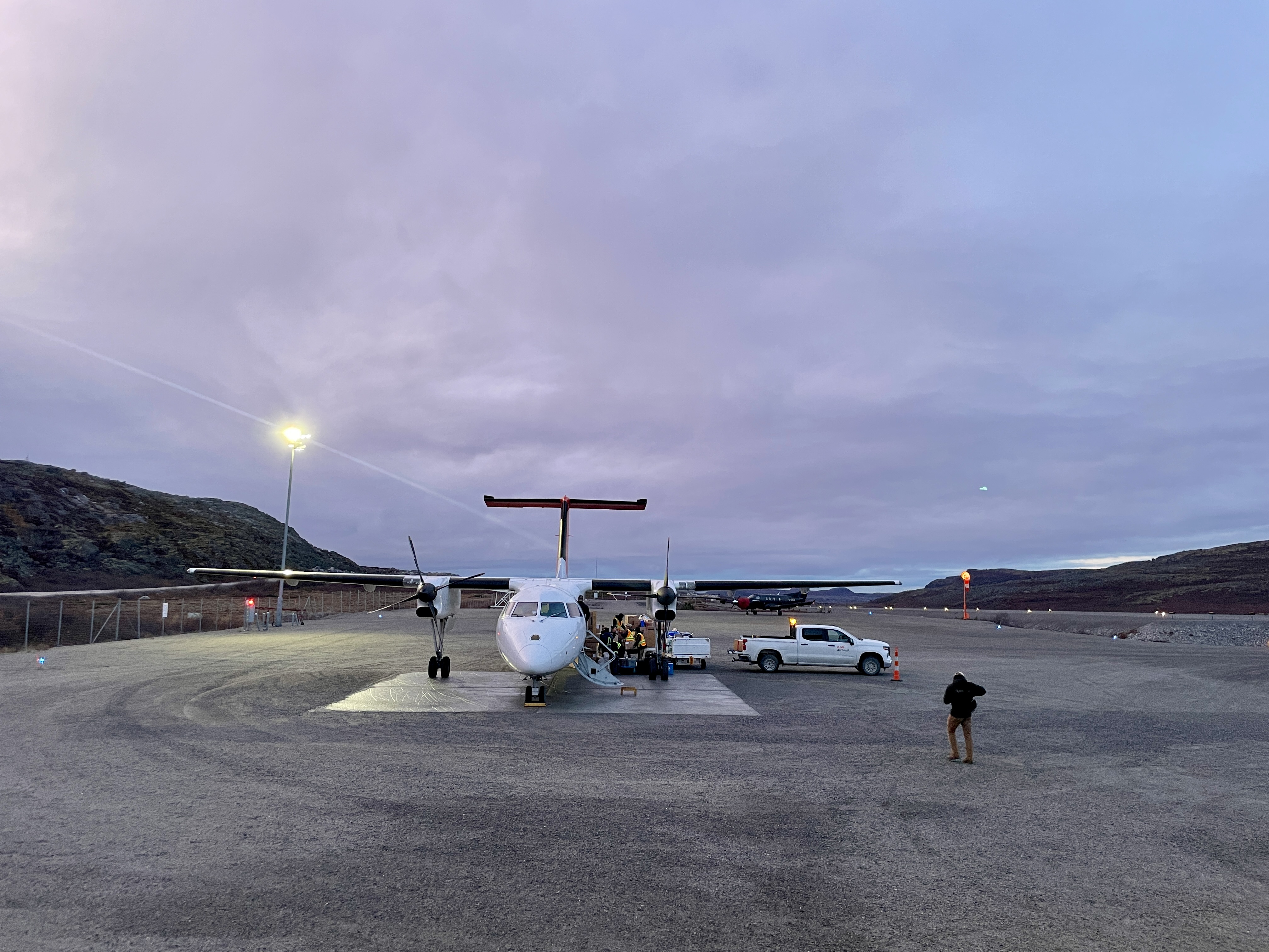 Airport in Kangiqsualujjuaq (known as George River) in Nunavik