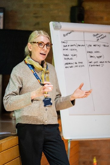 Eleanor Hoverd presenting at the GP Tutors conference