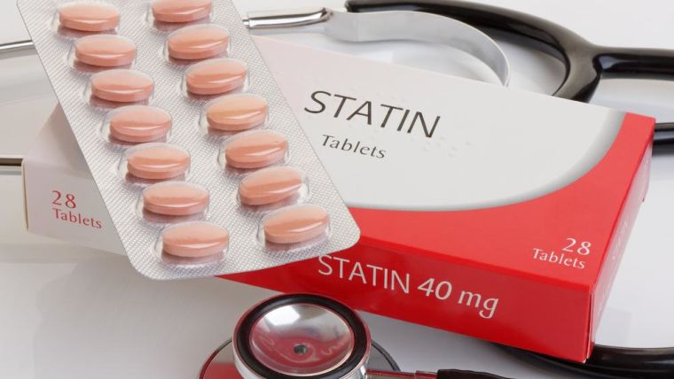 A box of statin tablets.