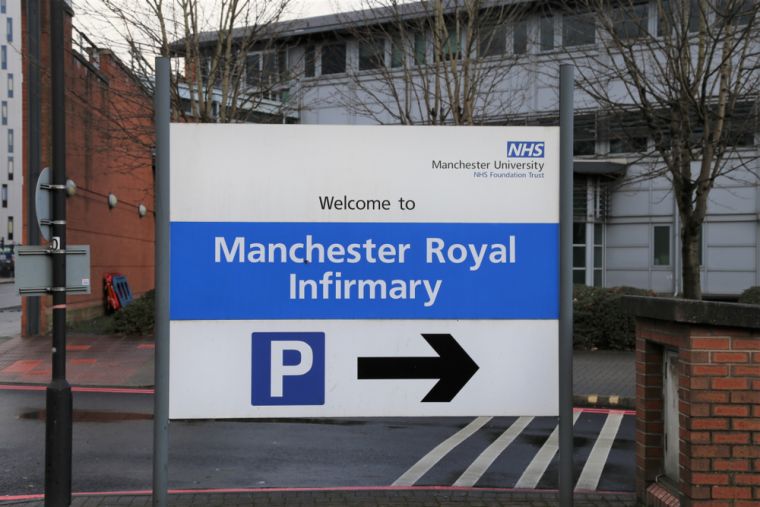 A sign for the car park at Manchester Royal Infirmary.