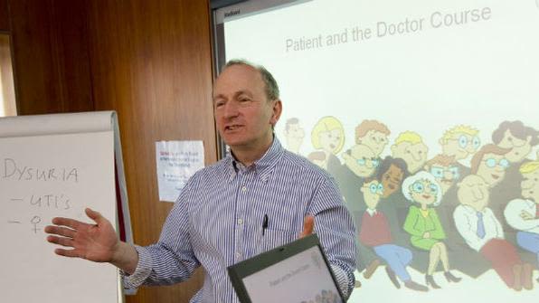 Dr Mike Moher teaching the patient and doctor course